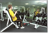 Working out at Easton